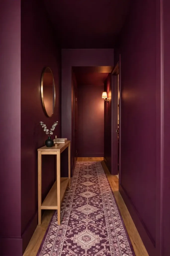 Deep Plum Hallway