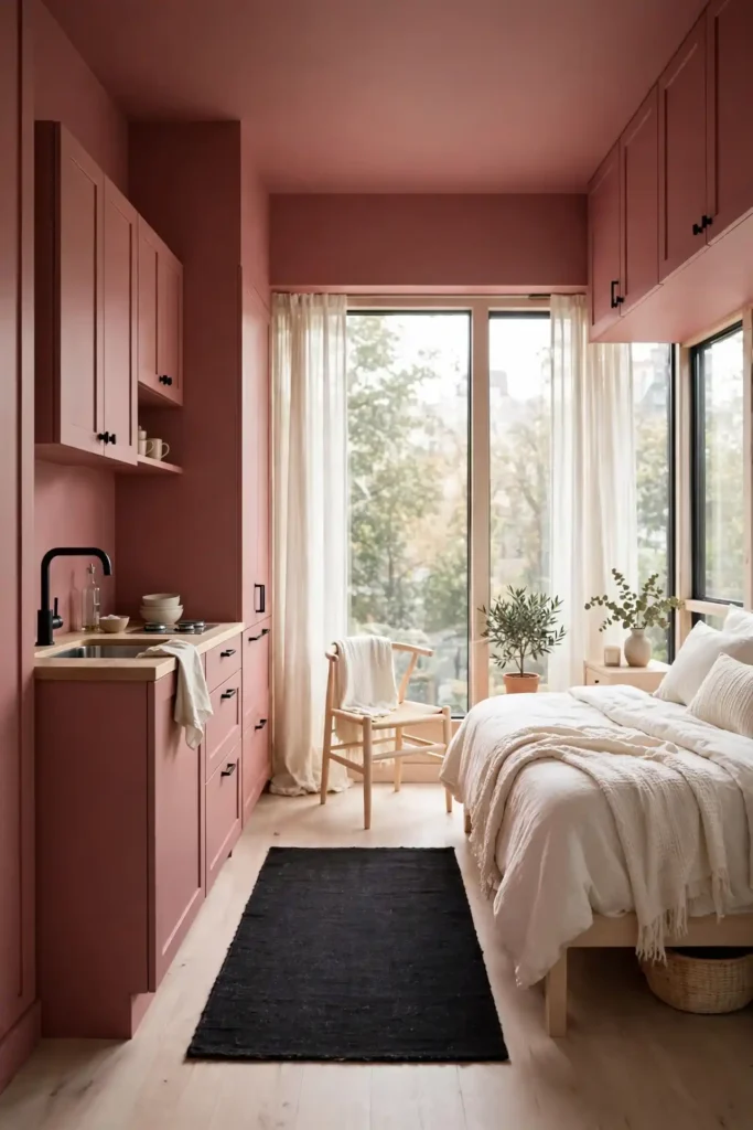 Dusty Rose Studio Flat