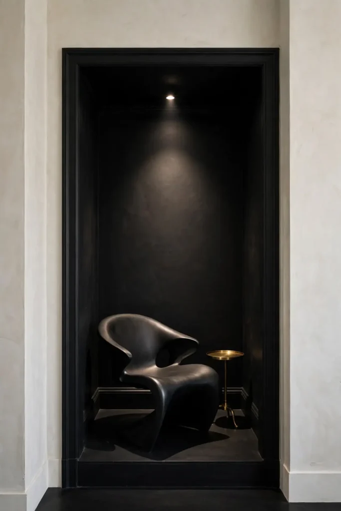 Ink Black Accent Alcove