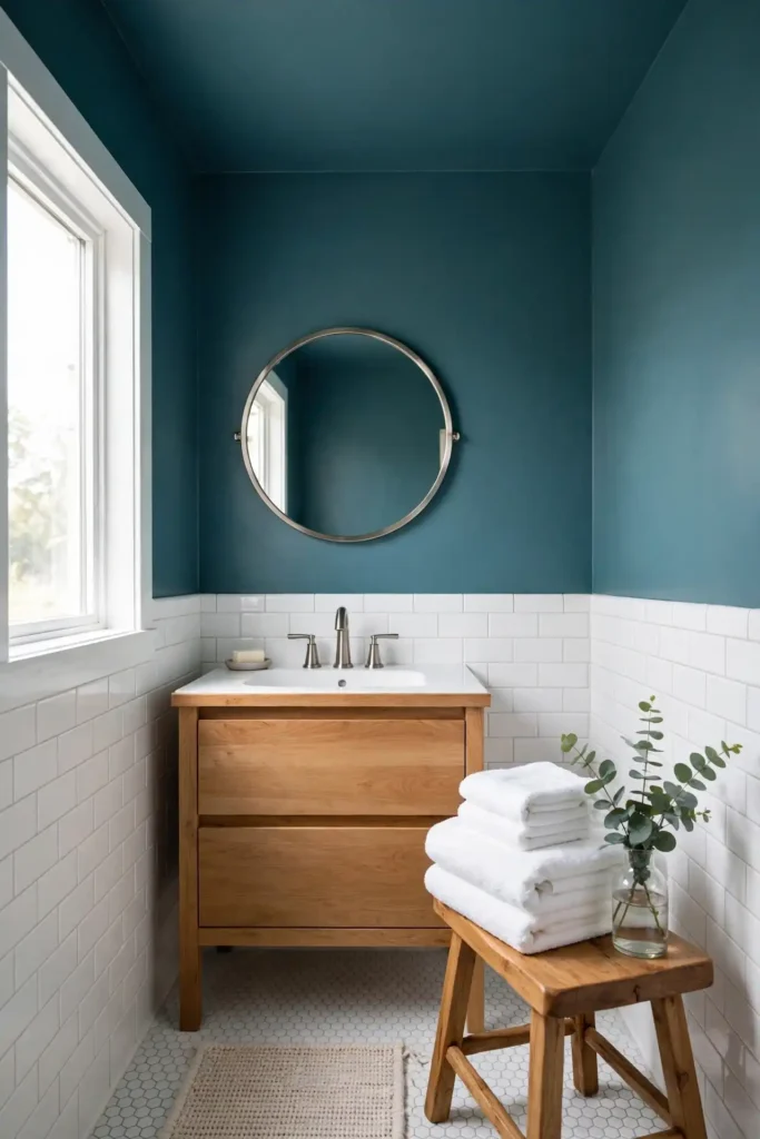 Stormy Teal Bathroom