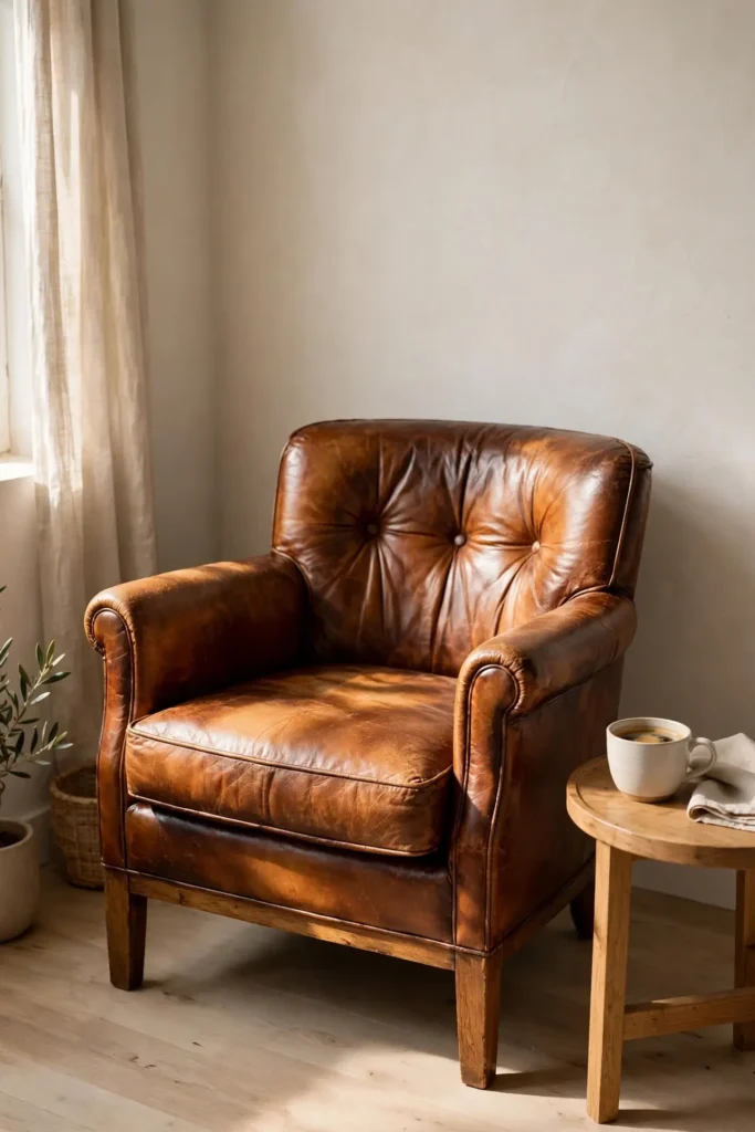 Leather Reading Chair