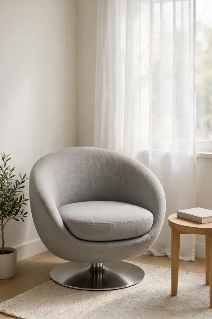 Rounded Barrel Chair