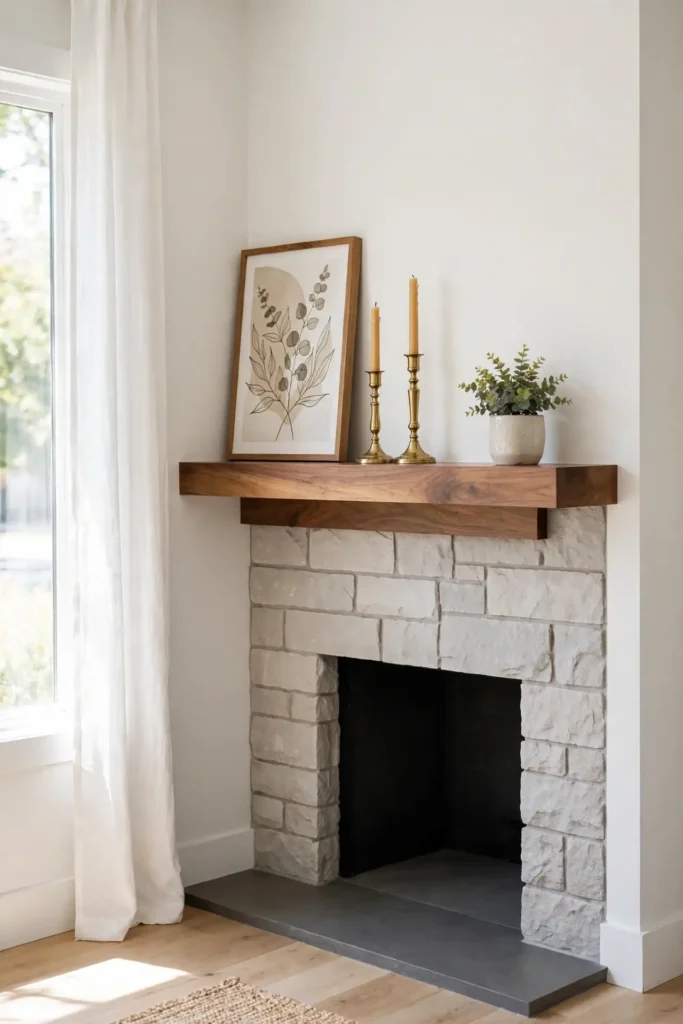 Floating Mantel Shelf