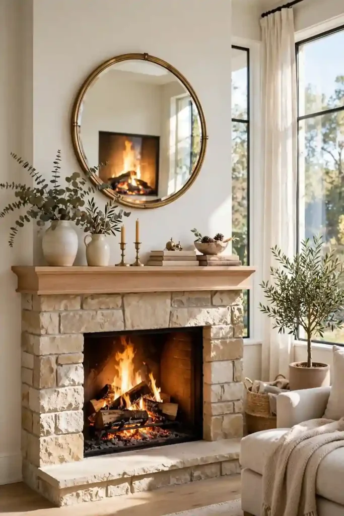 Mirror Above Mantel