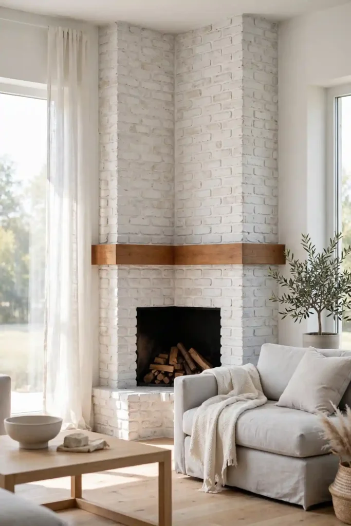 Whitewashed Corner Glow