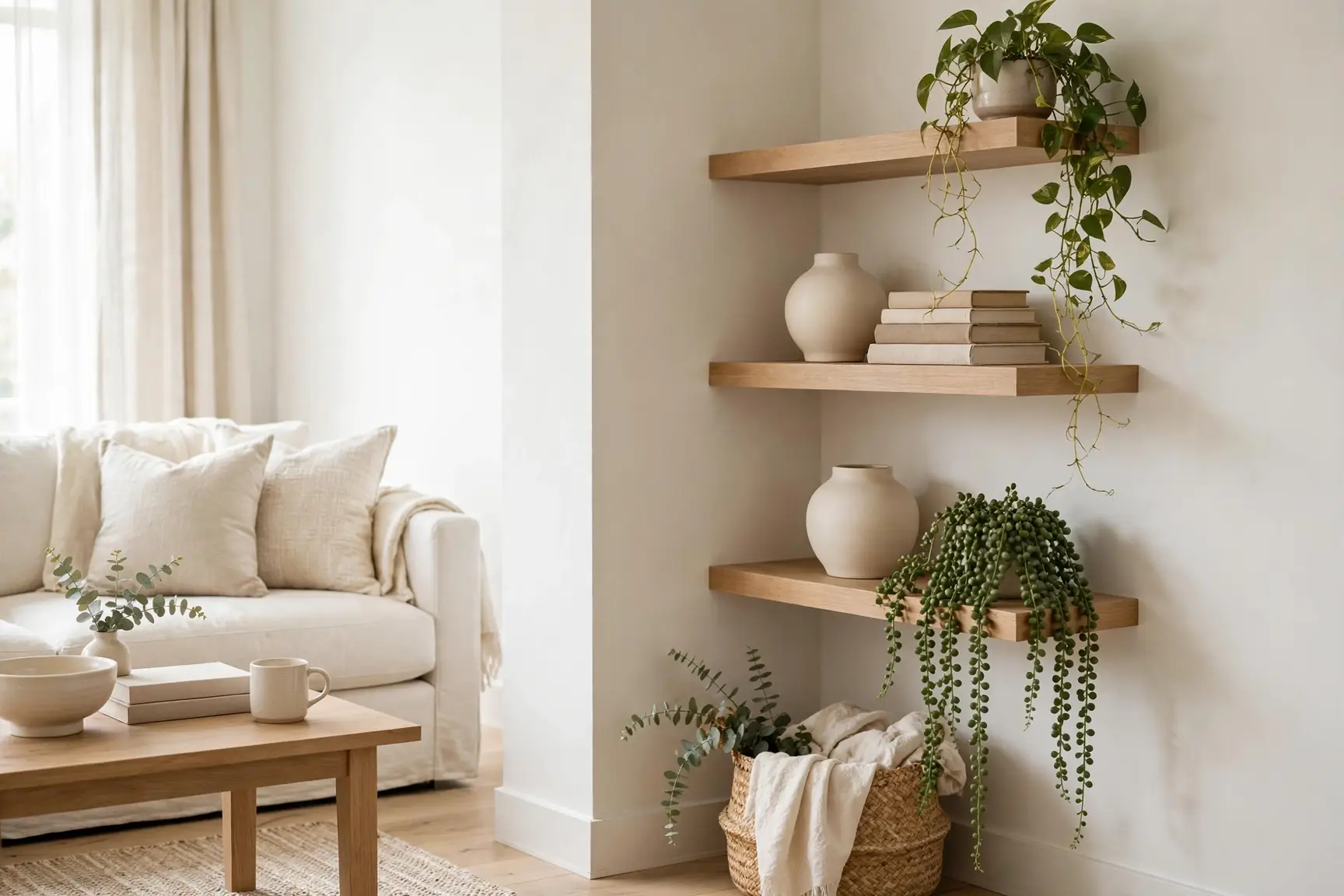 corner shelf decor ideas