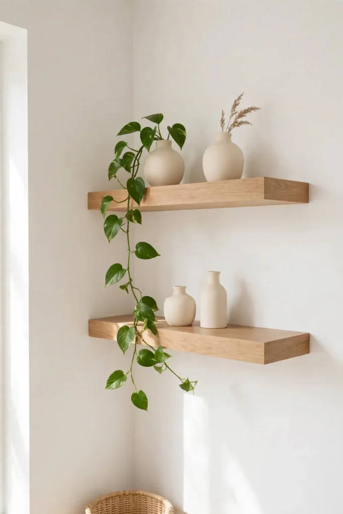 Floating Corner Shelves