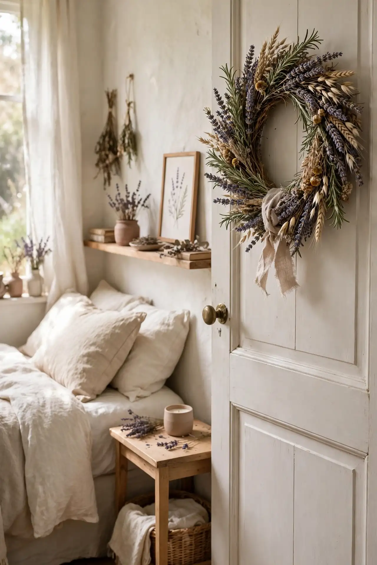 Herbal Wreath Door