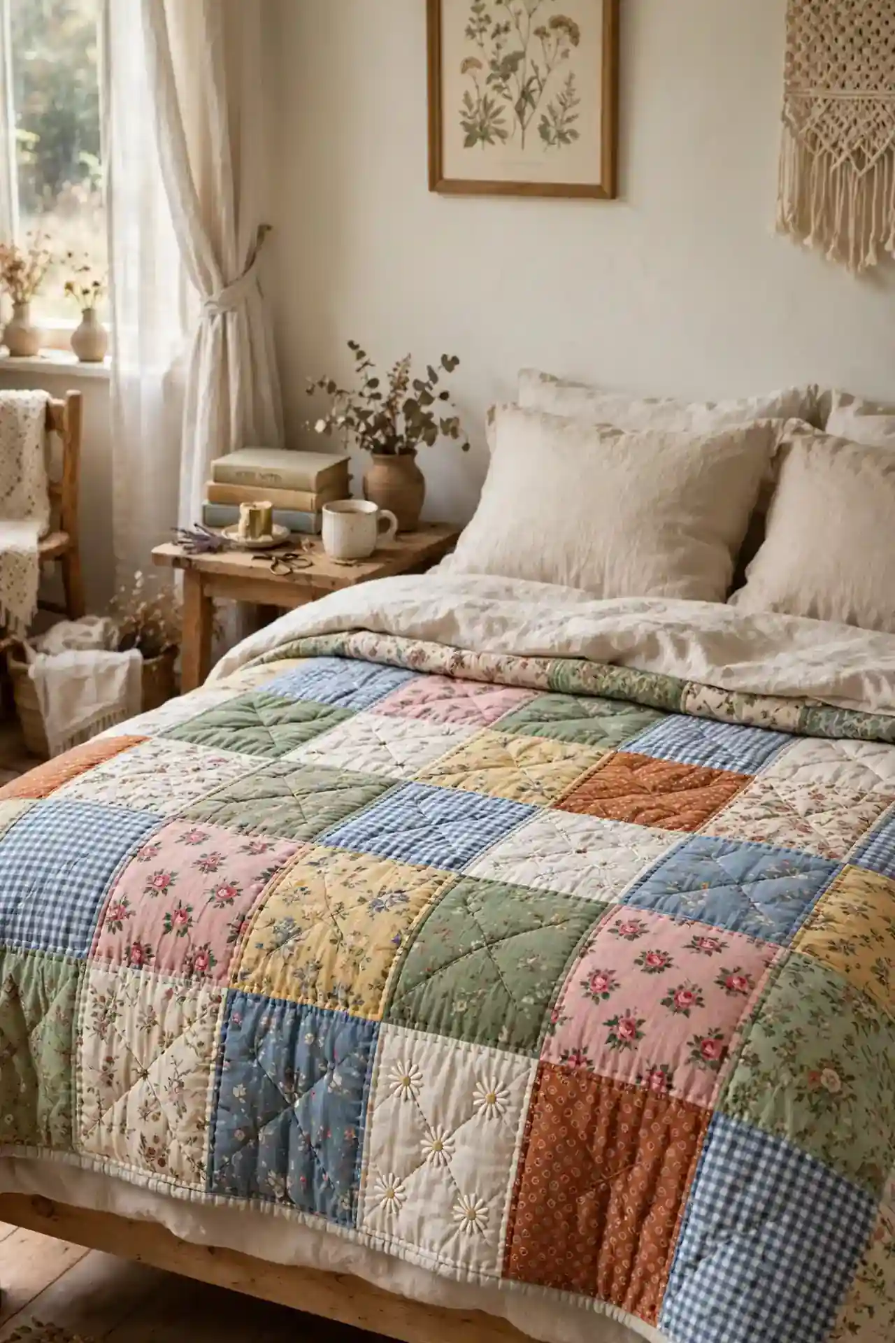 Patchwork Quilt Display