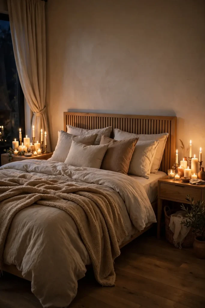 Candlelit Bedside Glow