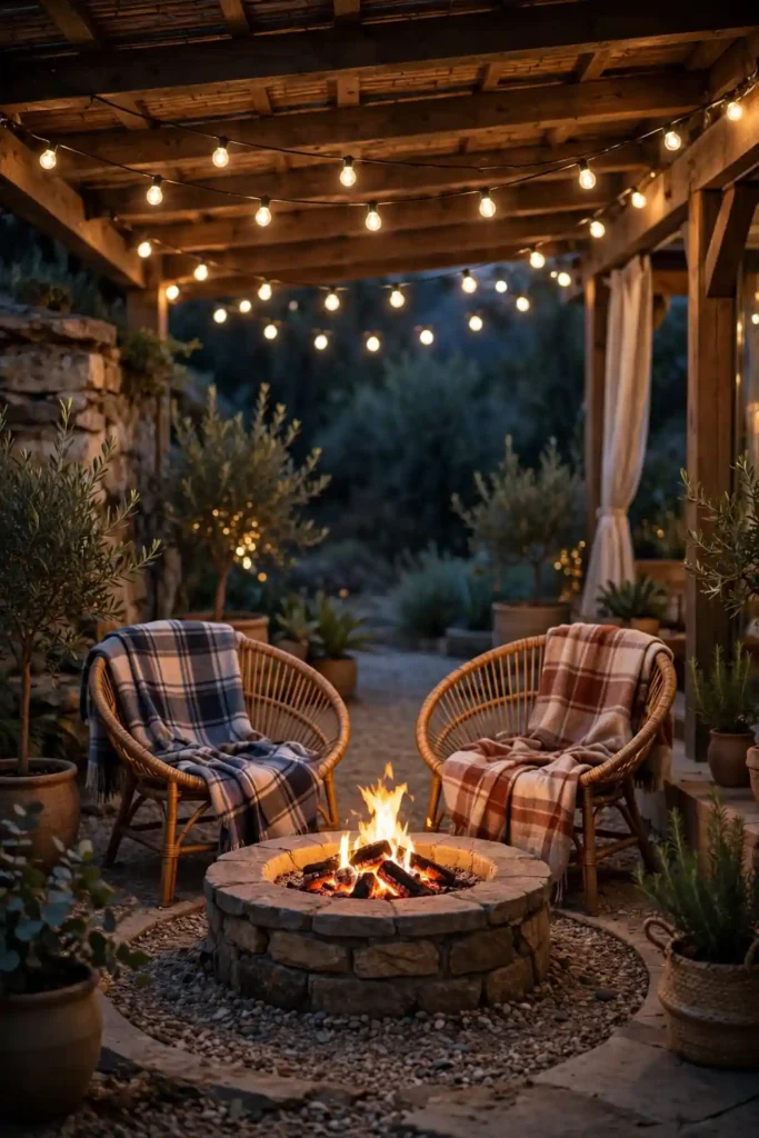 Cozy Fire Pit Corner