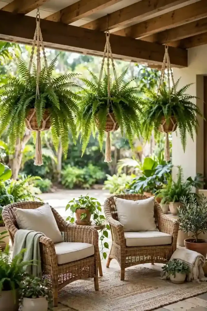 Hanging Fern Baskets