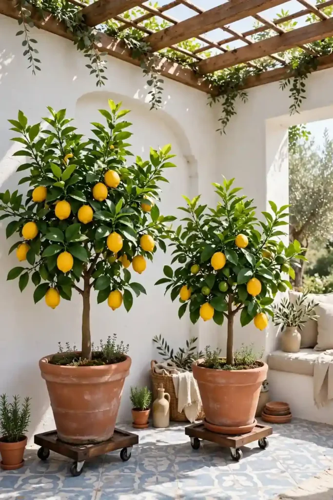 Potted Citrus Trees
