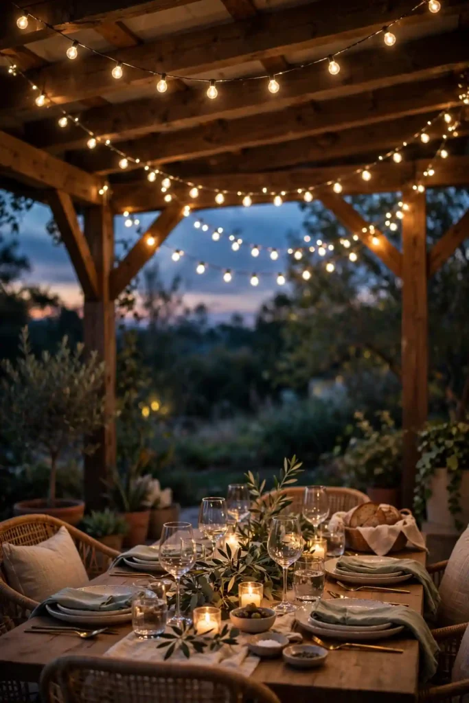 String Light Canopy