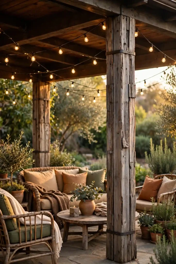 Weathered Wood Beams