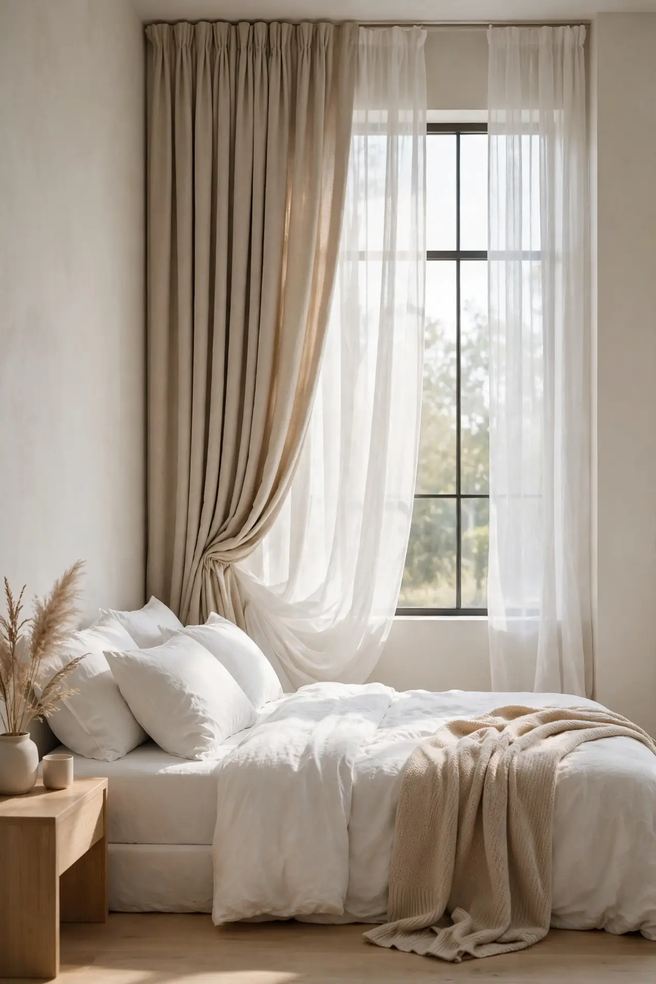 Layered Curtain Panels