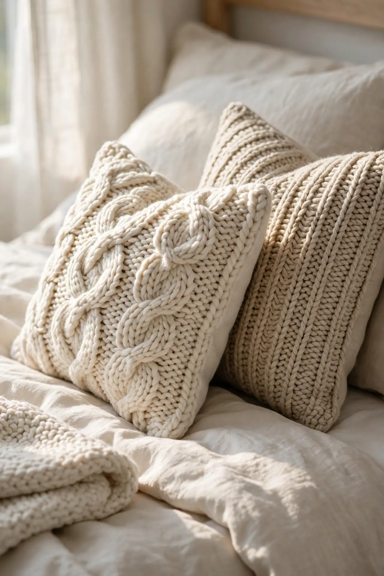 Chunky Knit Pillows