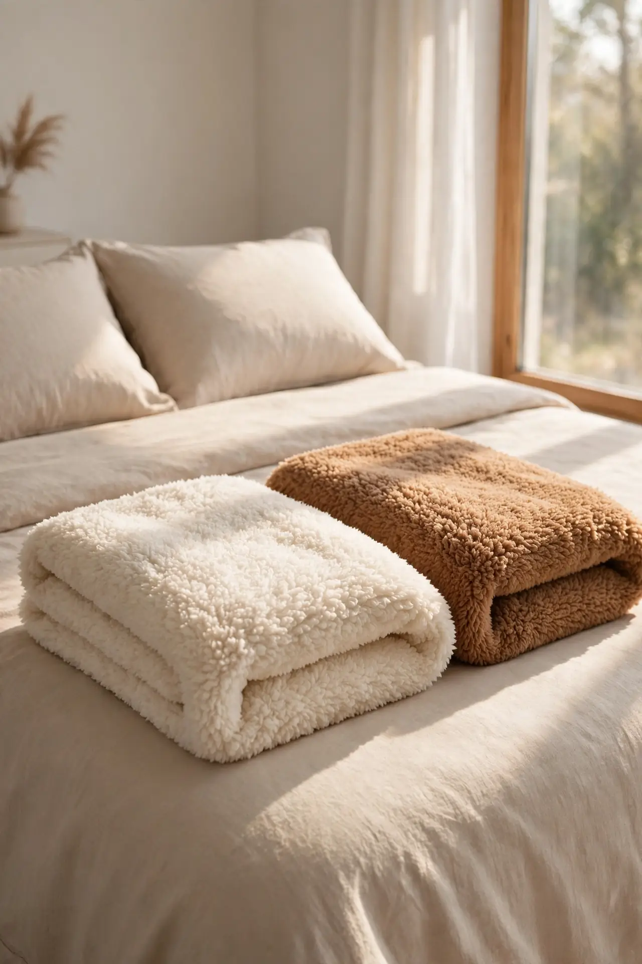 Sherpa Throw Duo
