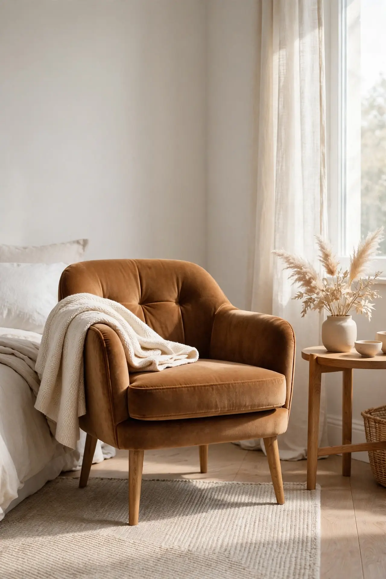 Velvet Accent Chair