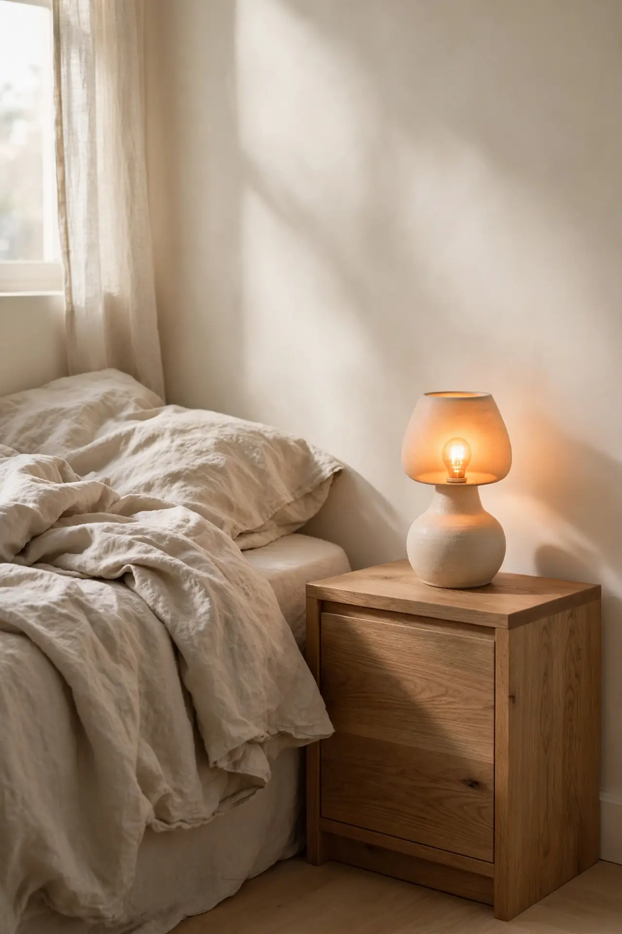 Warm Bedside Lighting