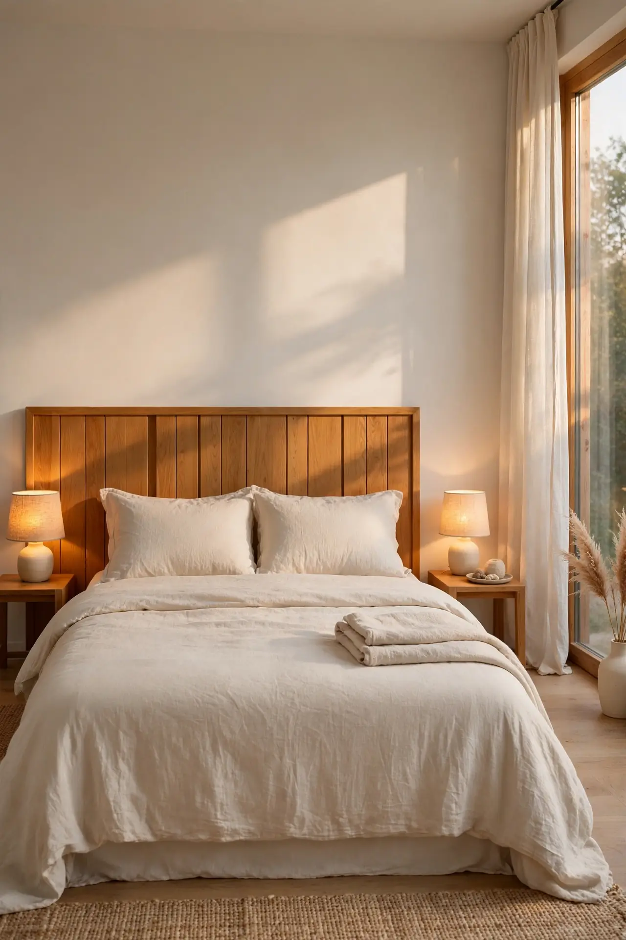 Warm Wood Headboard