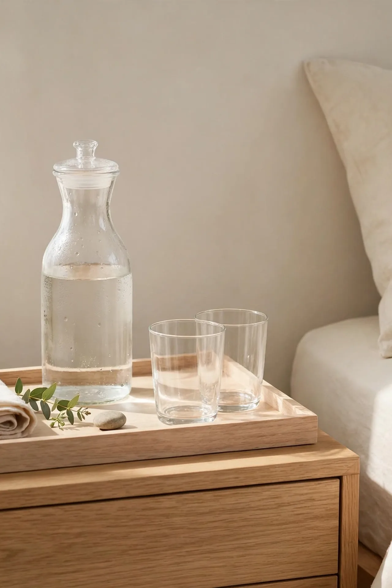 Bedside Carafe Tray