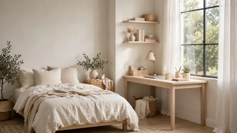 cozy home office ideas in a small bedroom