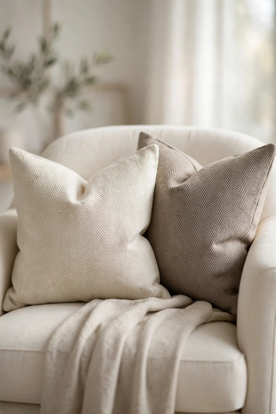 Herringbone Throw Pillows