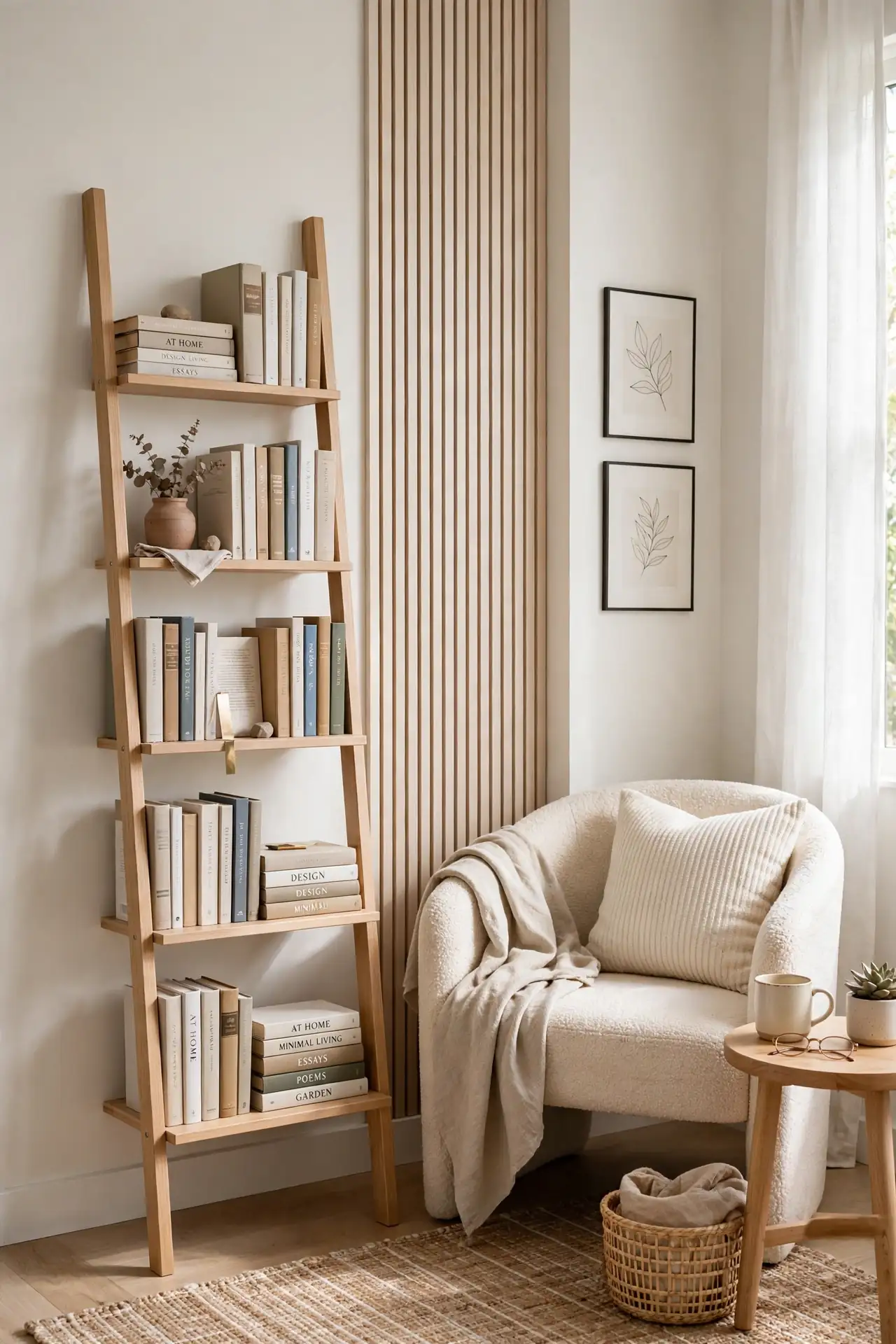 Ladder Shelf Library