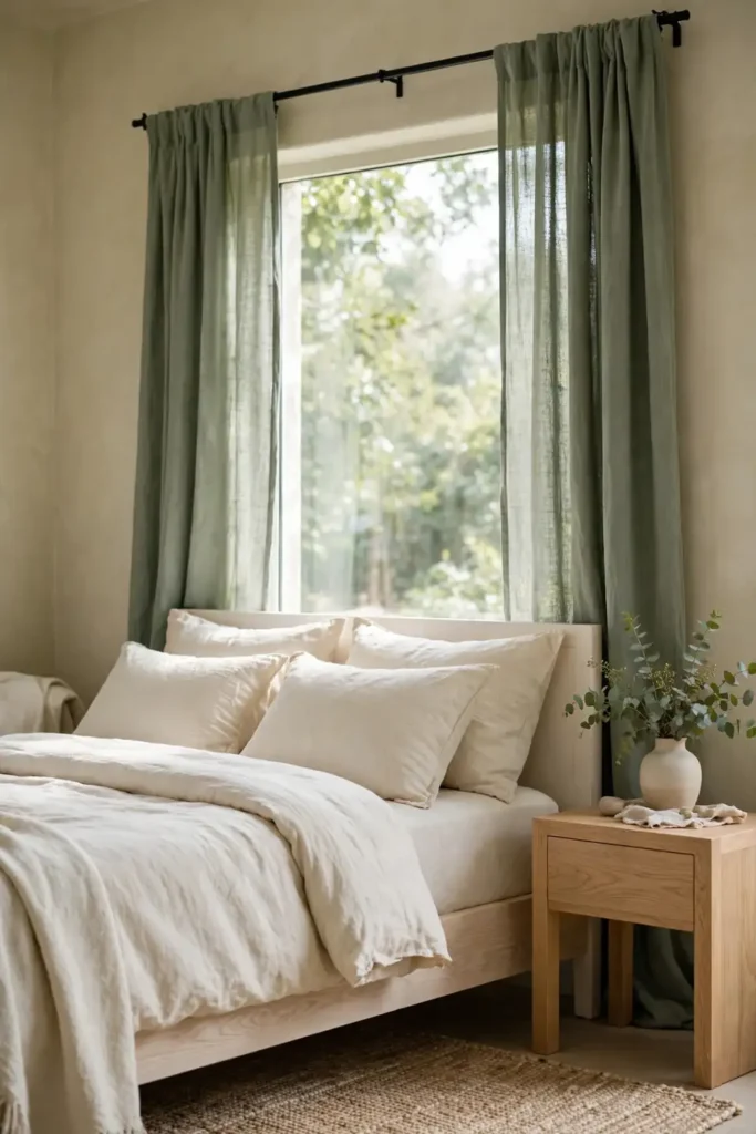 Sage Linen Drapes