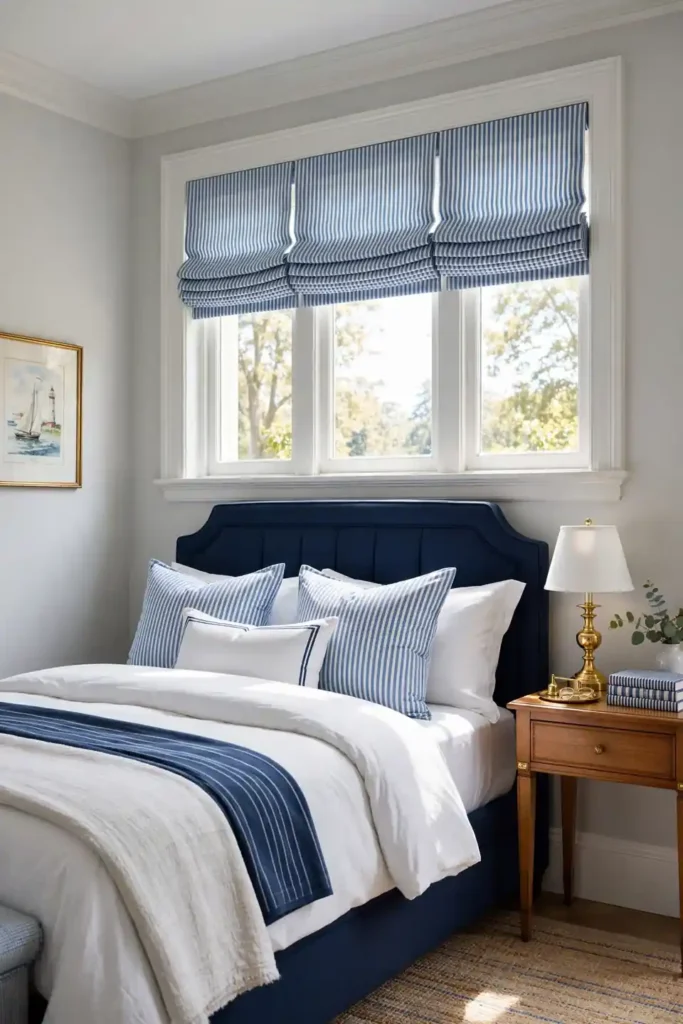 Striped Roman Shades