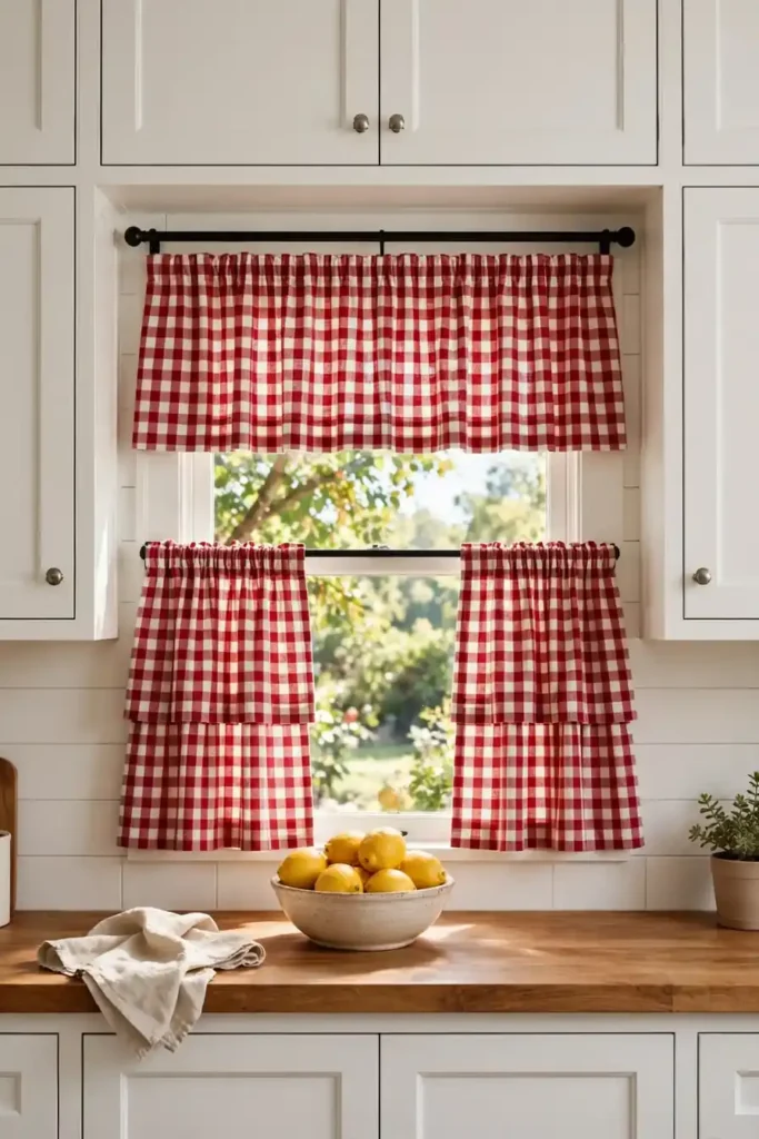 Gingham Check Tiers