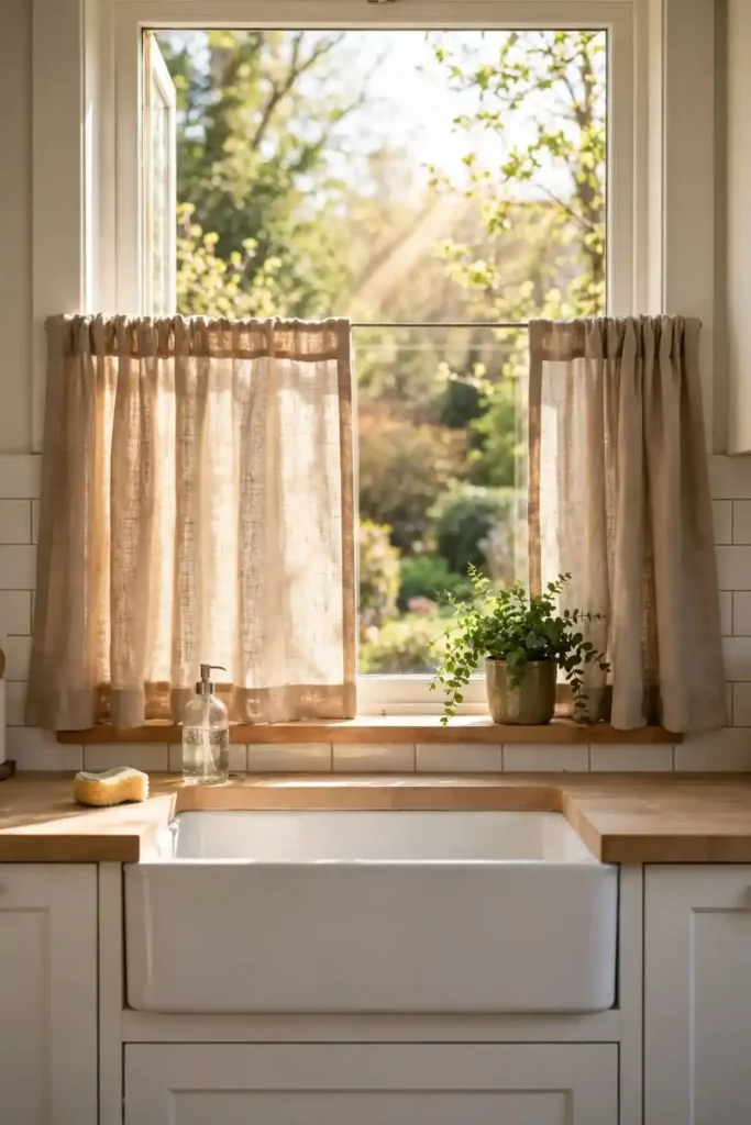 Linen Cafe Curtains