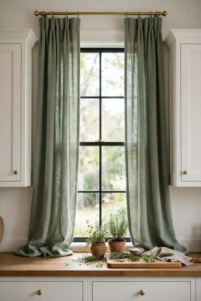 Sage Green Drapes