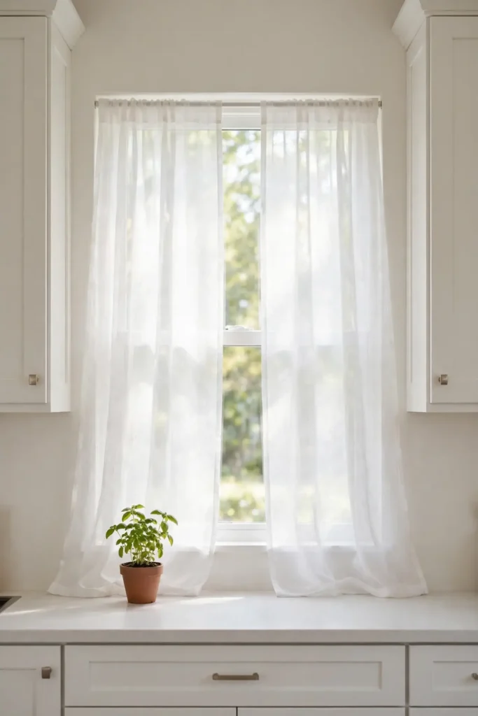 Sheer White Panels
