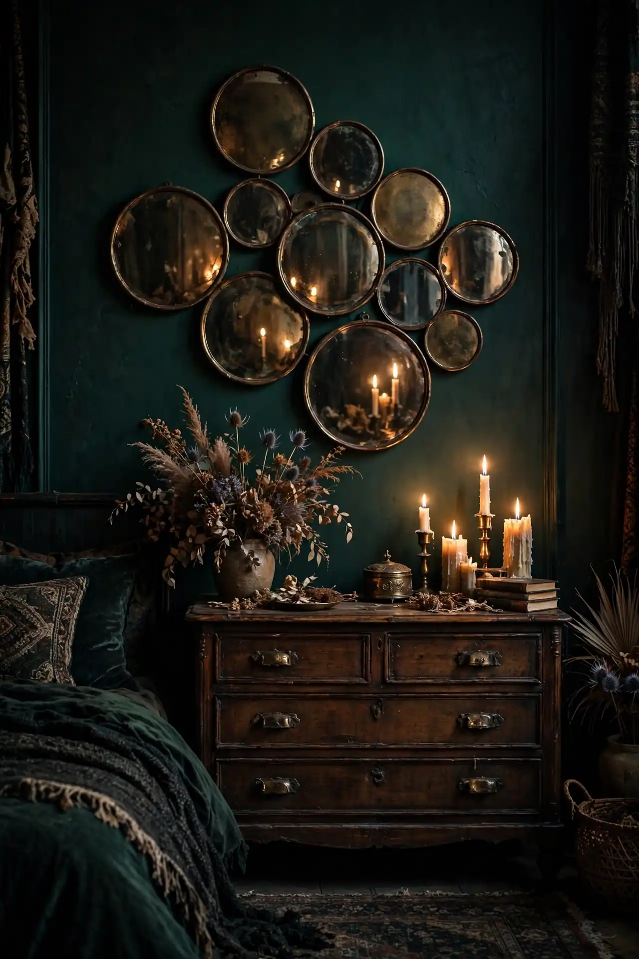 Aged Brass Mirrors