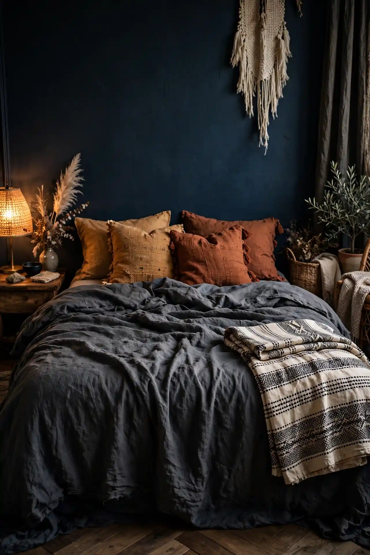 Charcoal Linen Bedding