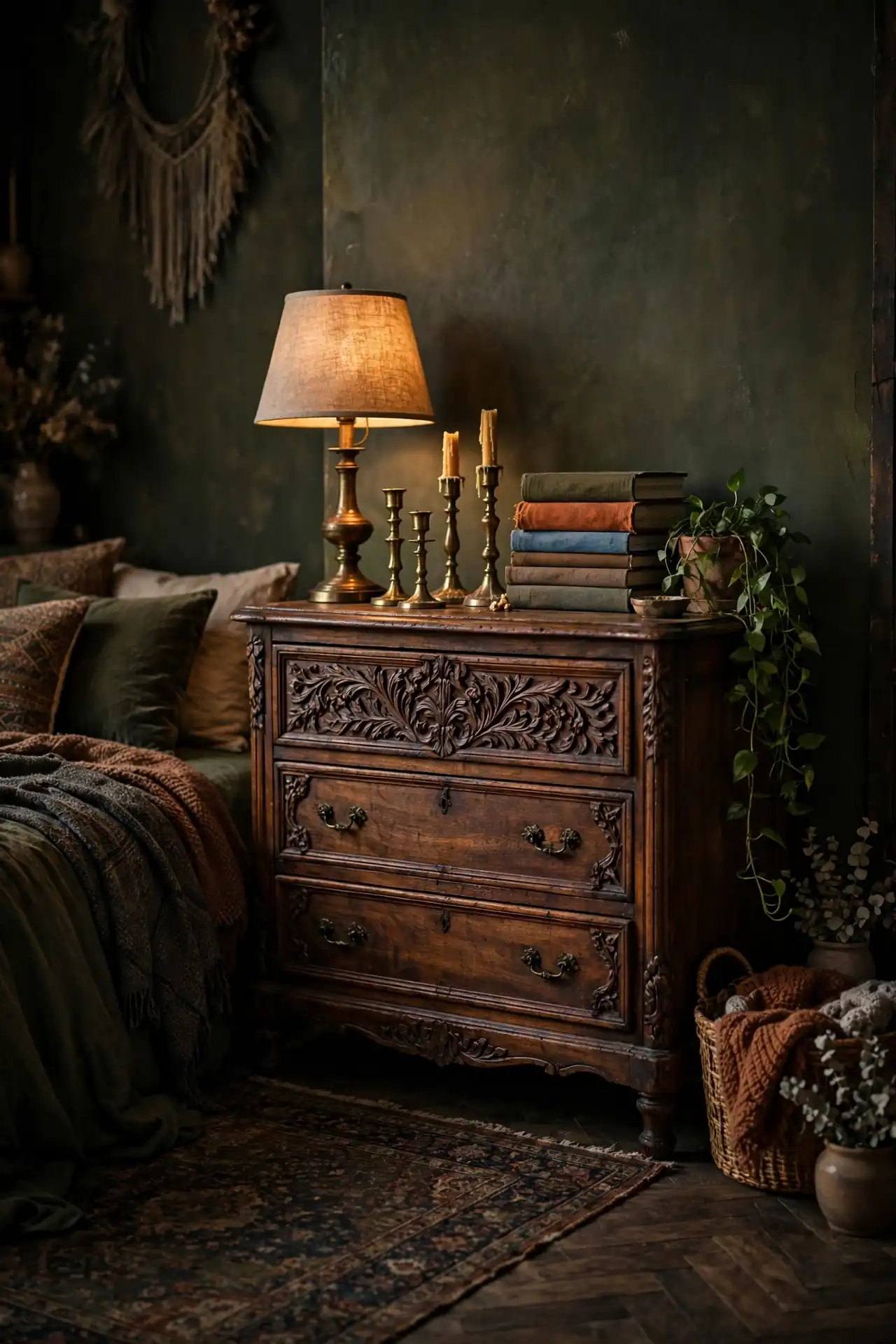 Vintage Wood Dresser