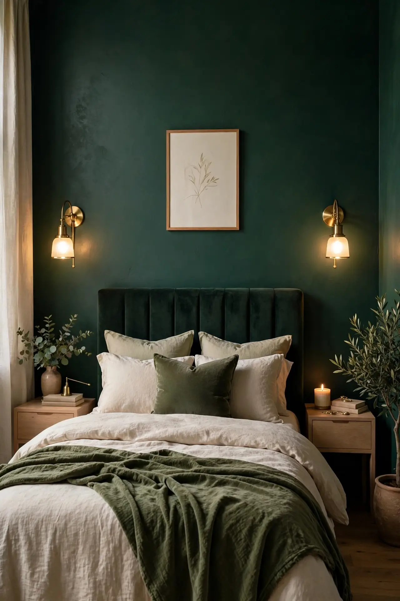 Brass Sconce Pair