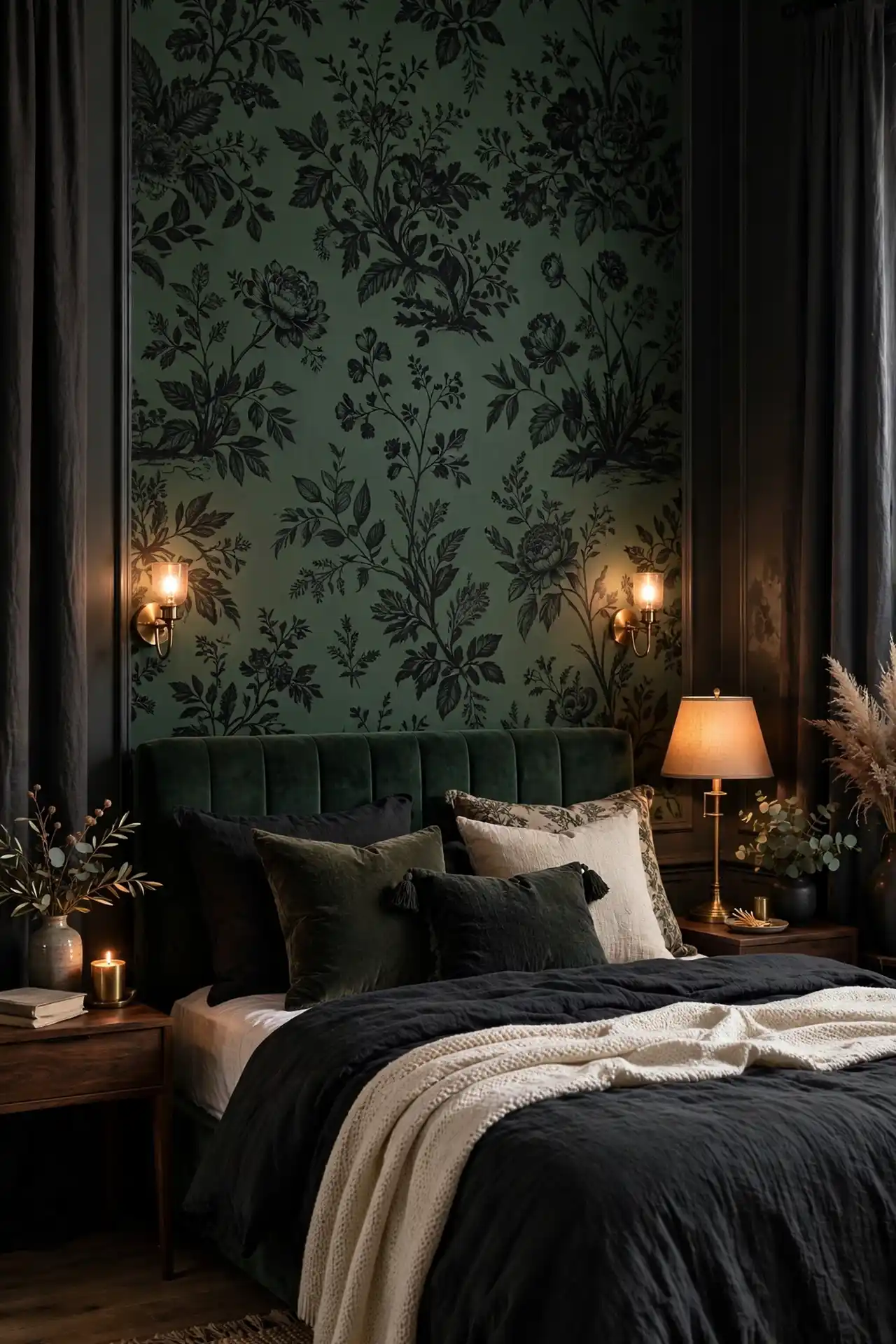 Dark Floral Wallpaper