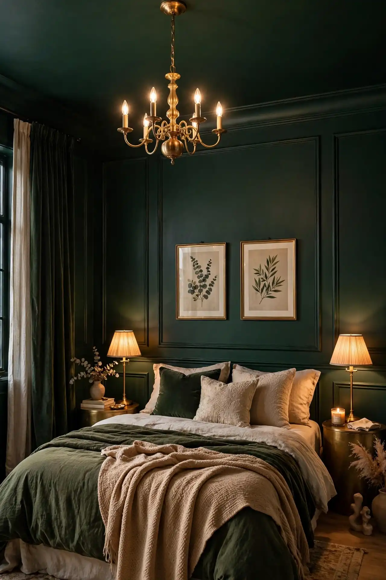 Dark Green Ceiling