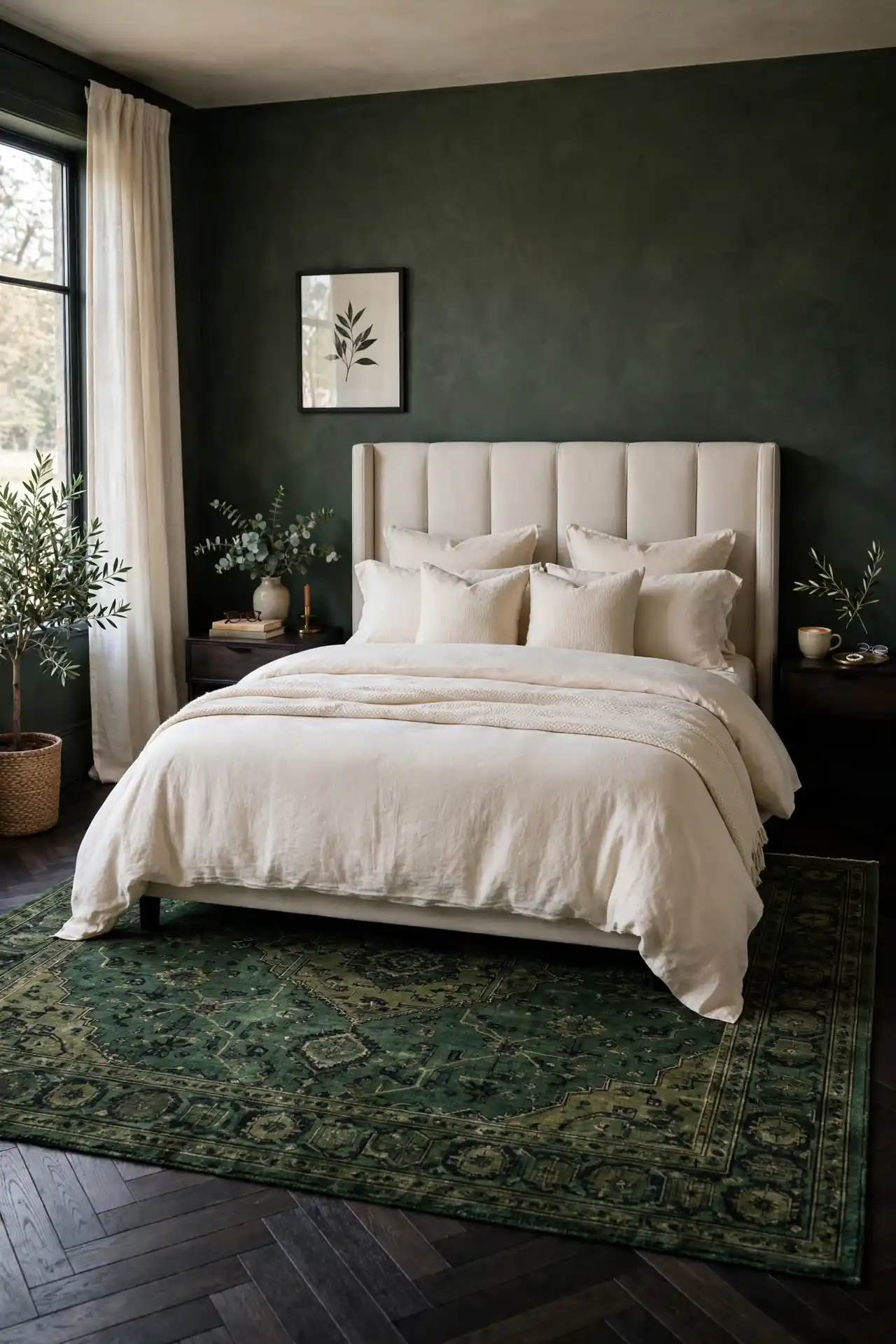Dark Green Rug