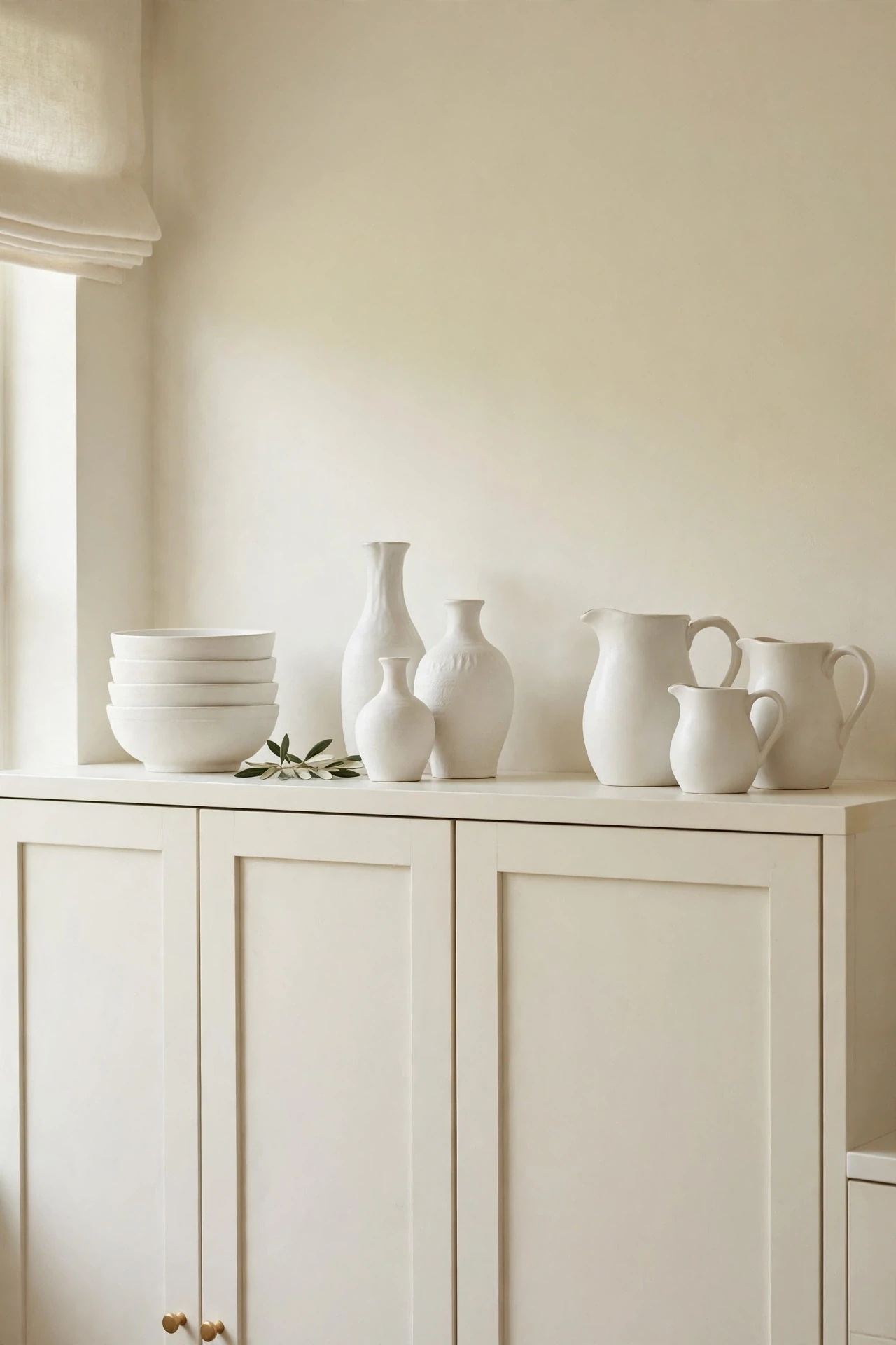 Stacked White Ceramics