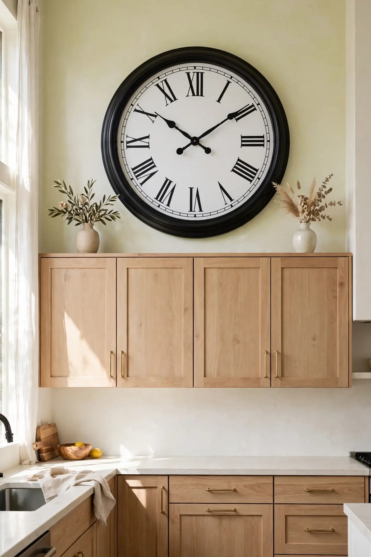 Statement Clock Above