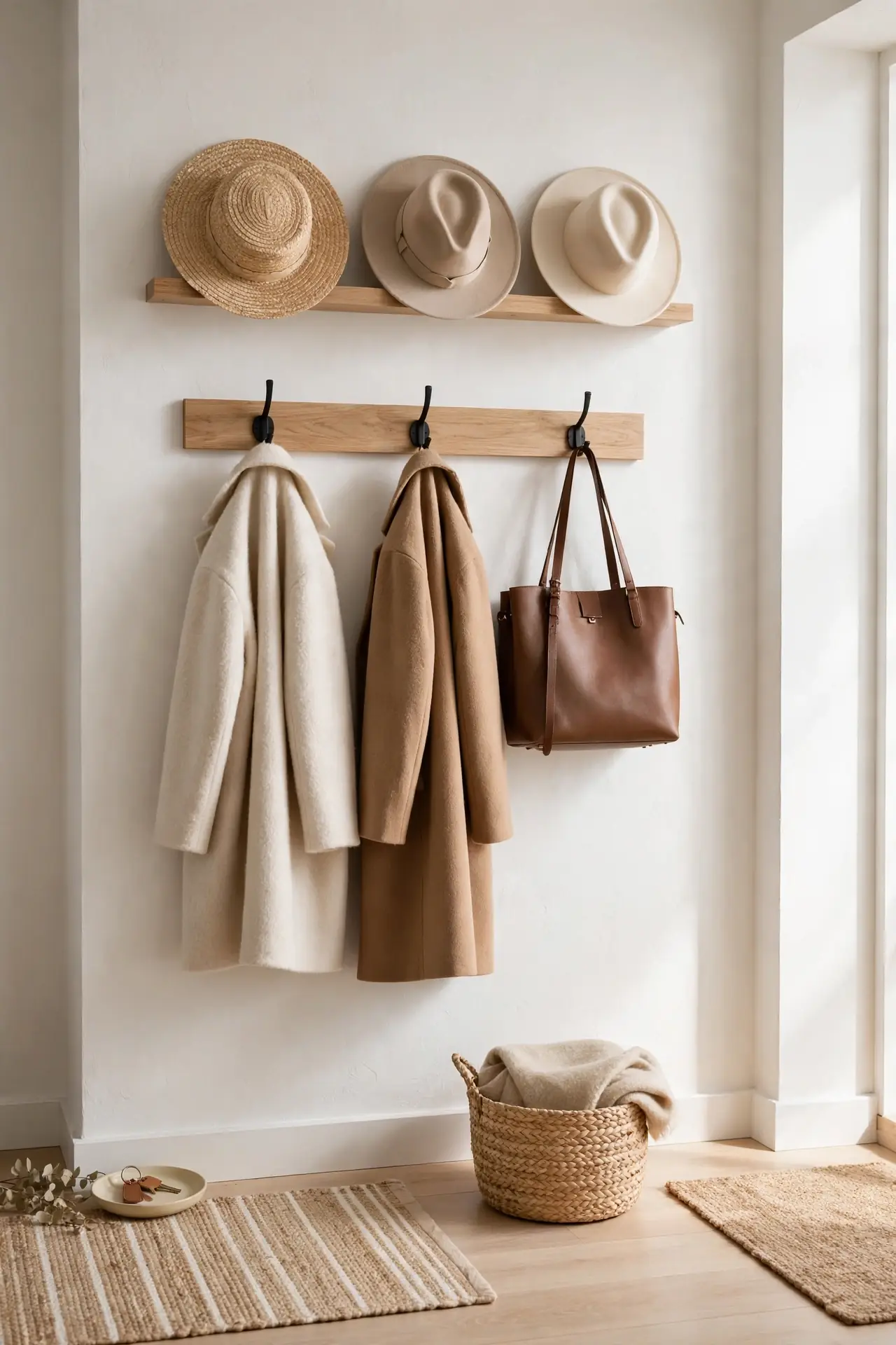 Floating Coat Rail