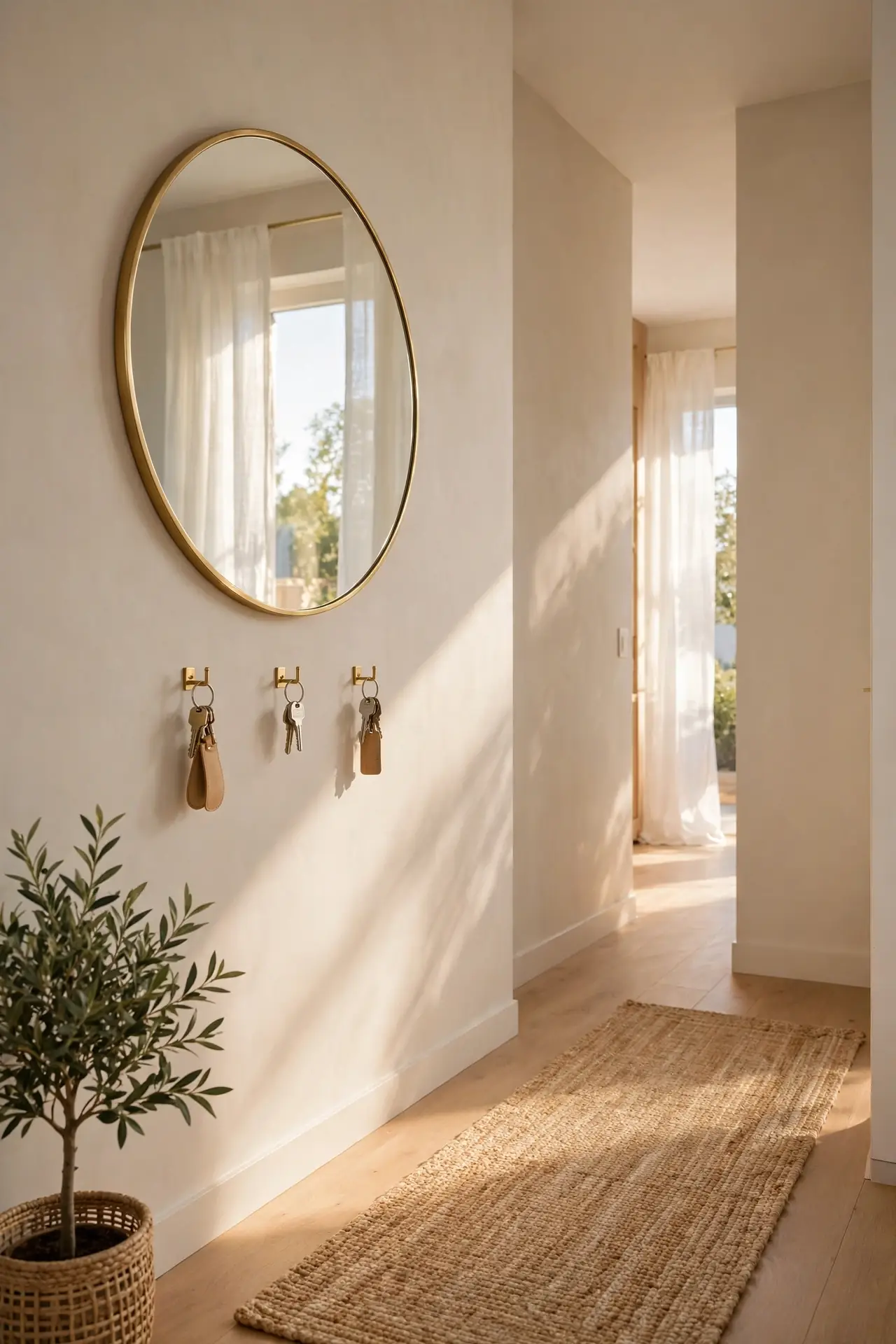 Mirror Brightens Entry