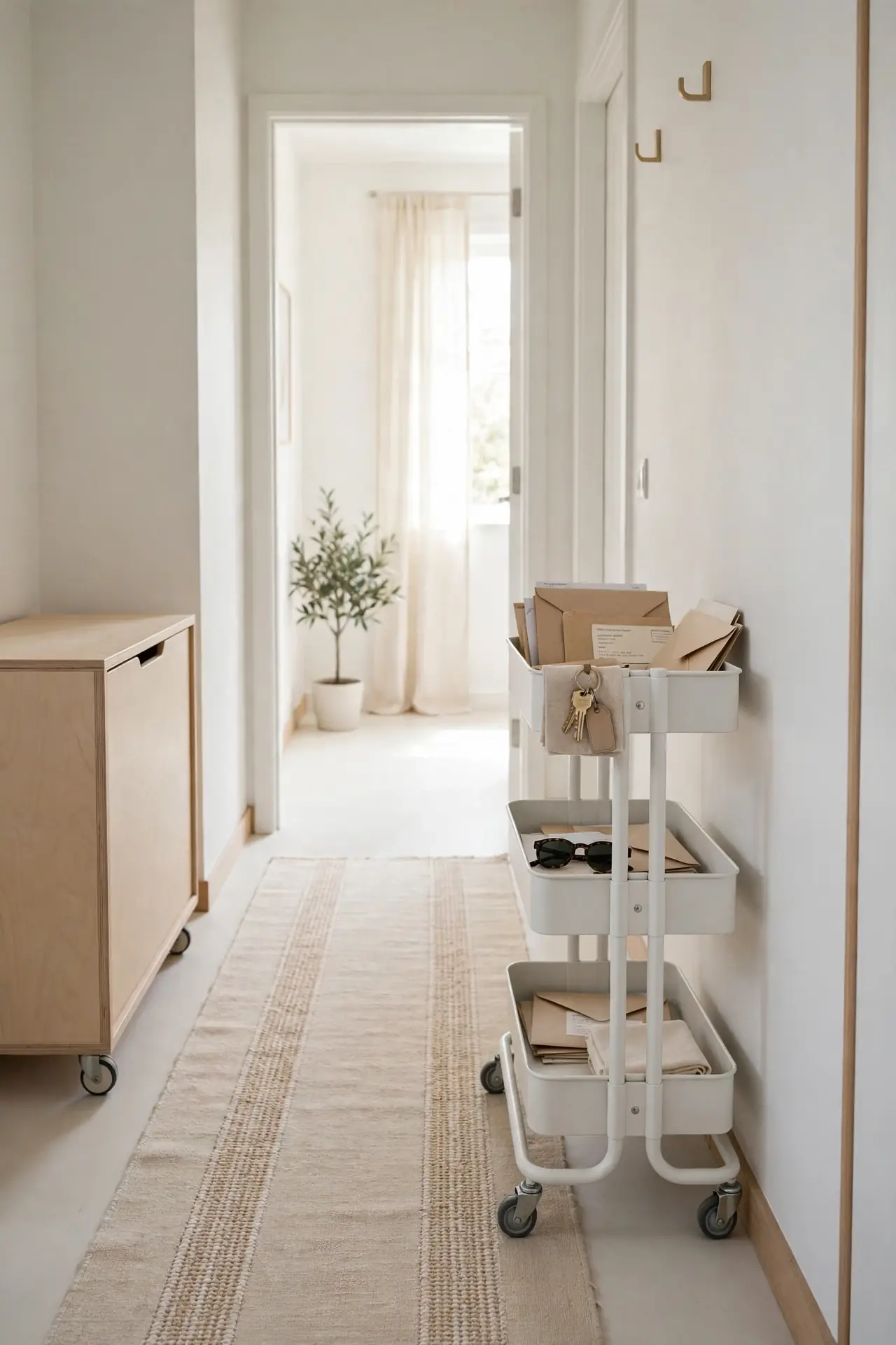 Slim Hallway Cart