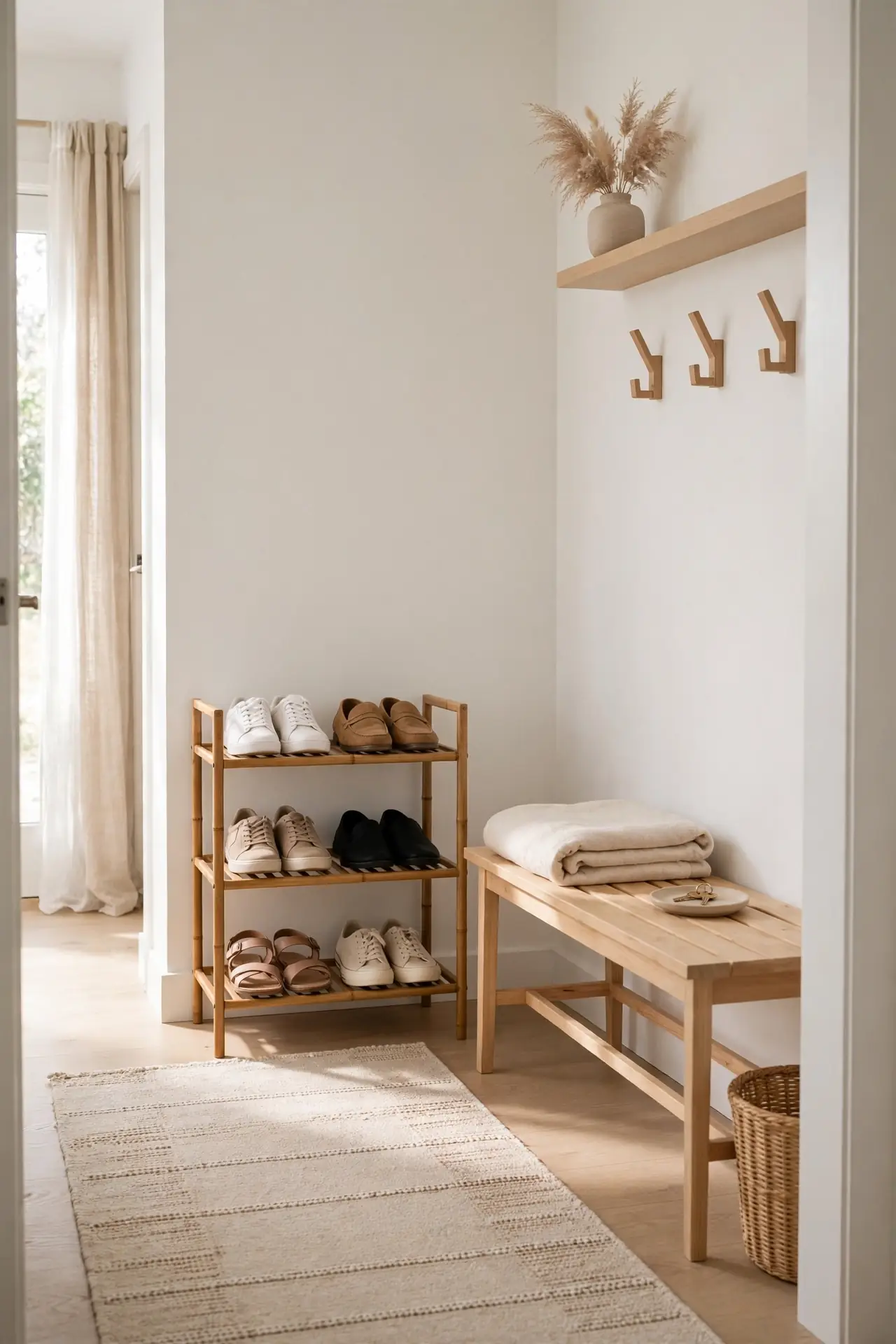Tiered Shoe Rack