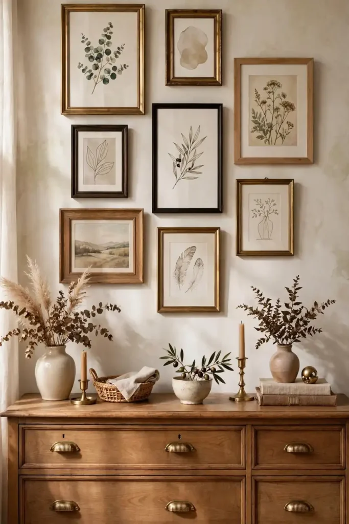 Charming dining room wall decor