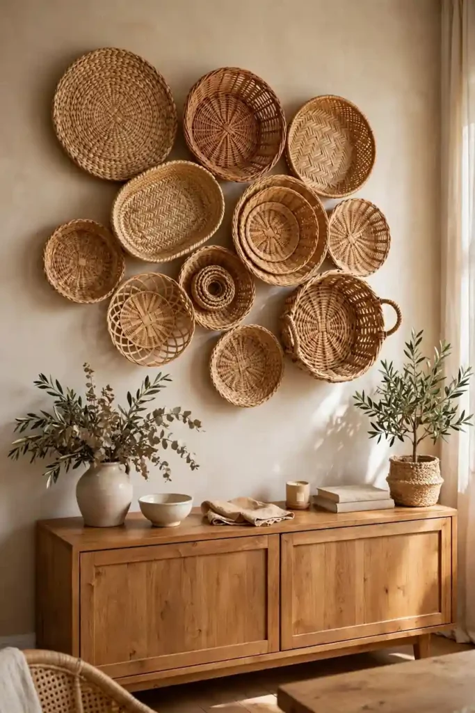 Rattan Basket Displays